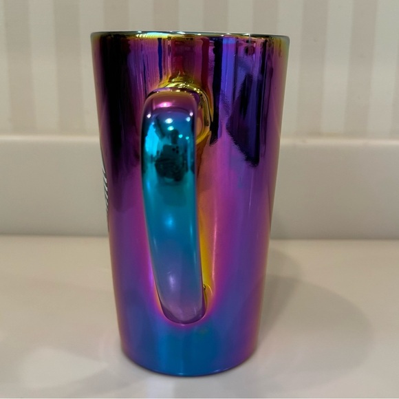 Starbucks Holographic Iridescent 2022 Holiday Coffee Mug 16 Oz. - Picture 4 of 13